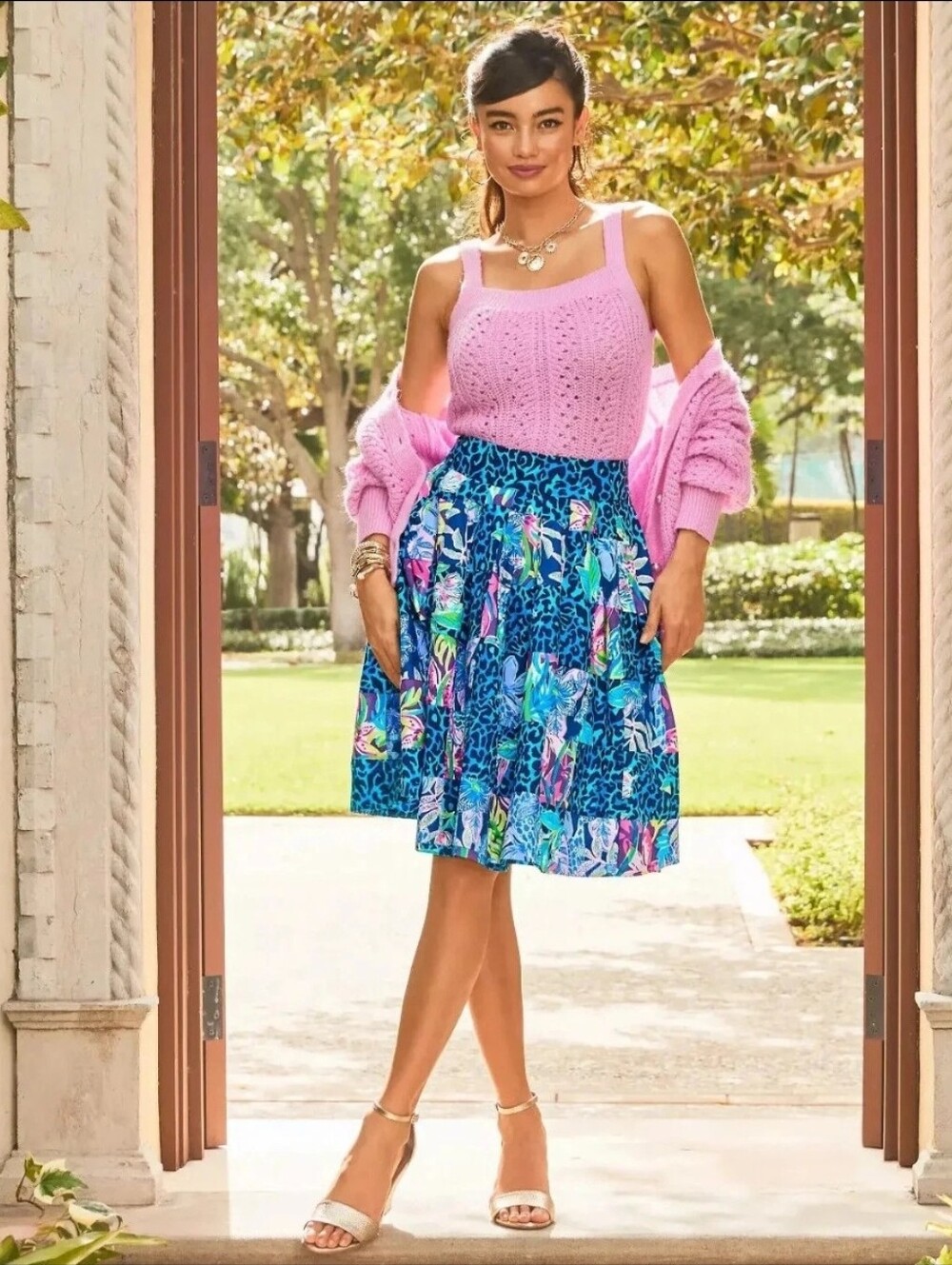 Lilly pulitzer Bryant Skirt Pop up Lillys Party Patch Size 12